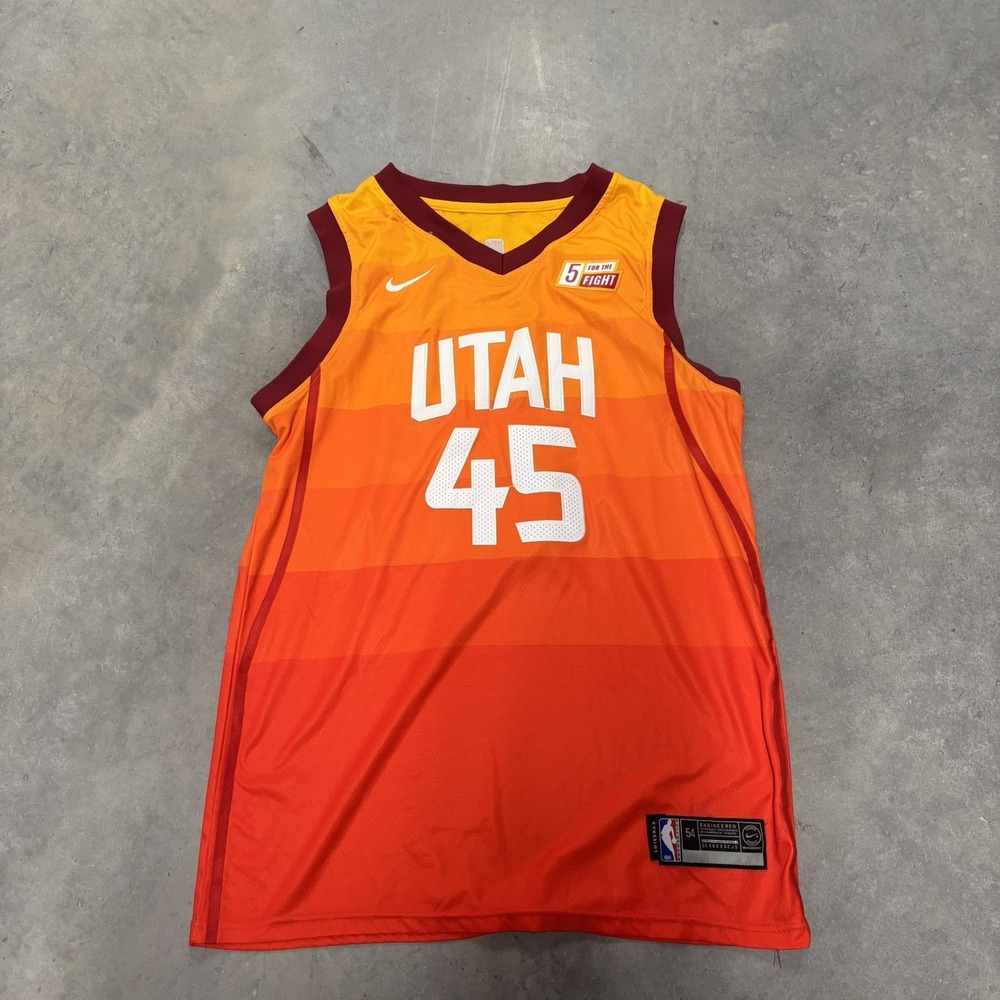 Donovan Mitchell #45 UTAH JAZZ NBA NIKE Swingman Jersey‎ Men's Size 54
